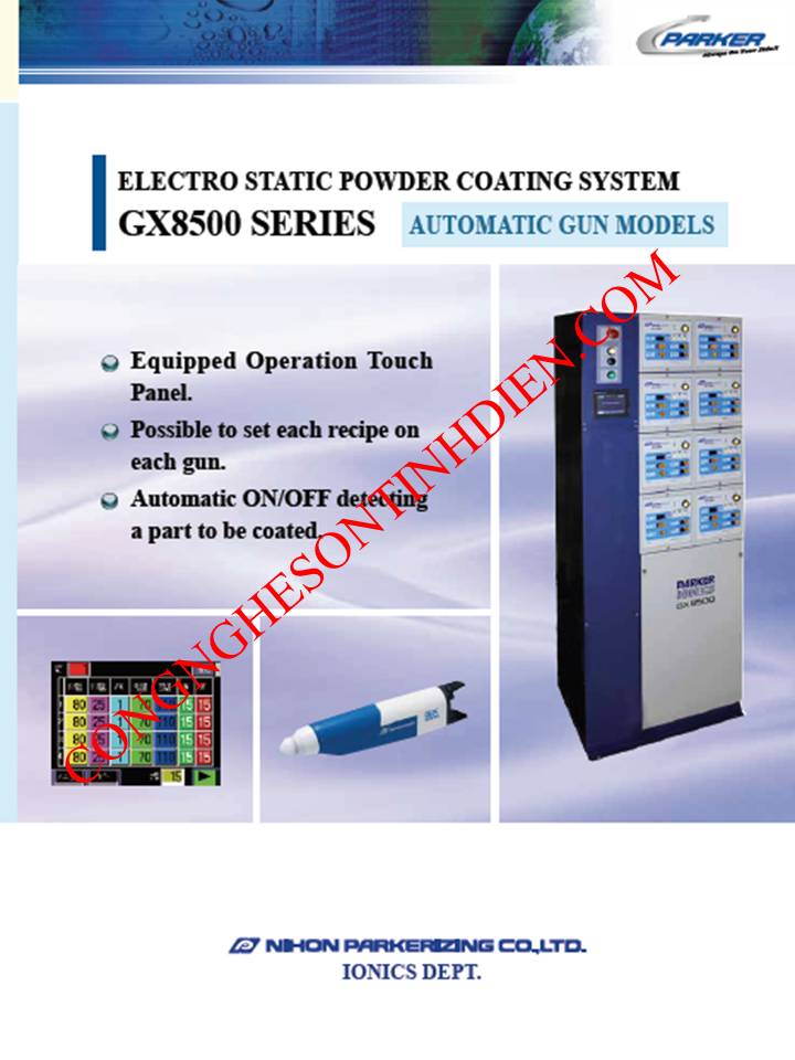Hệ thống phun sơn tự động GX-8500m Nhật Bản