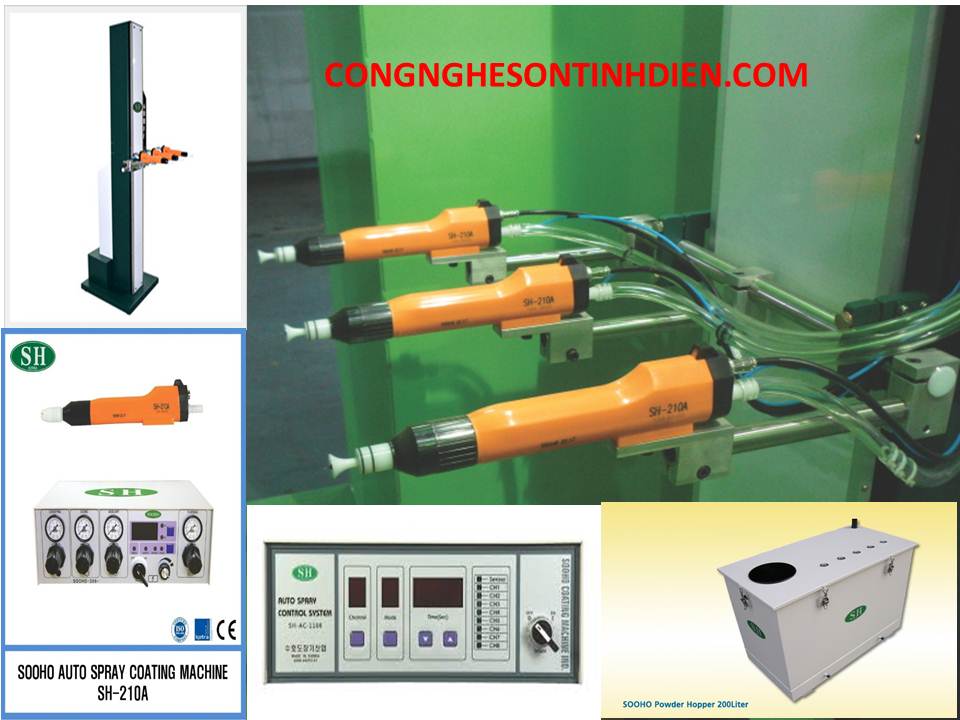 Thiết bị phun sơn Sooho tự động Hàn Quốc