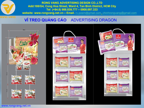 Vỉ treo quảng cáo - POSM Quảng Cáo Rồng Vàng - Công Ty TNHH TM DV Thiết Kế Quảng Cáo Rồng Vàng