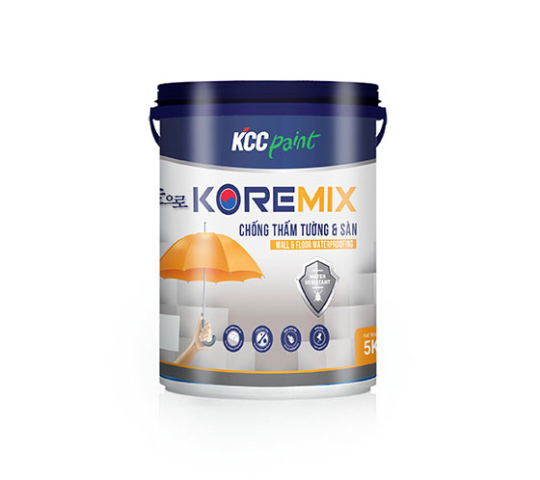 Sơn chống thấm pha xi măng KCC Koremix - Sơn An Lạc - Công Ty TNHH Thương Mại Và Dịch Vụ An Lạc