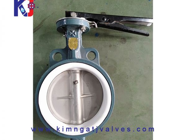 Van bướm gang Teplon tay gạt