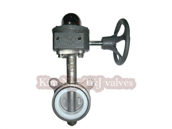 Van bướm inox Teplon quay 10k