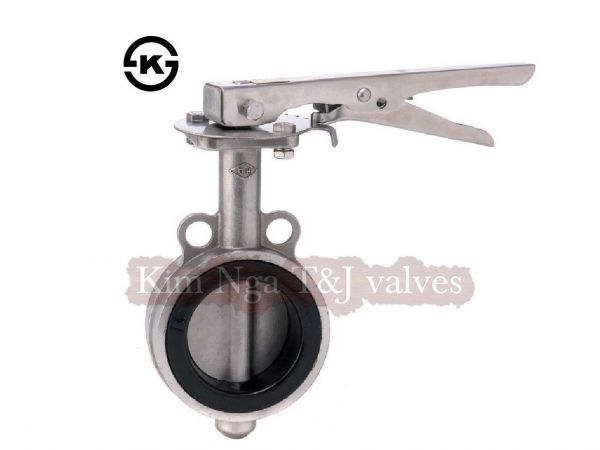 Van bướm inox cao su tay gạt 10k