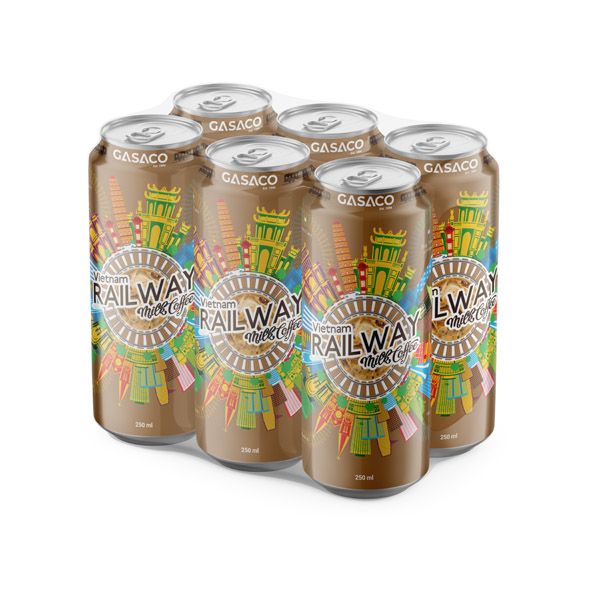 Lốc 6 can cà phê đường tàu - Nước Giải Khát Quang Minh - Công Ty TNHH Chế Biến Thực Phẩm Quang Minh