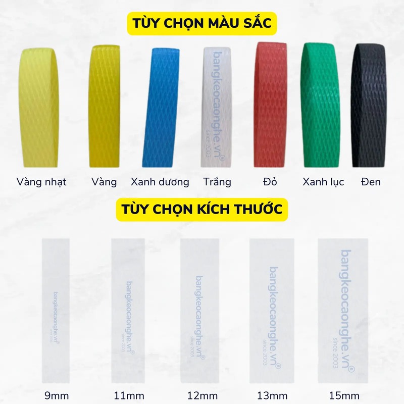 Dây đai nhựa đóng thùng - Băng Keo Cao Nghệ - Công Ty TNHH Băng Keo Cao Nghệ