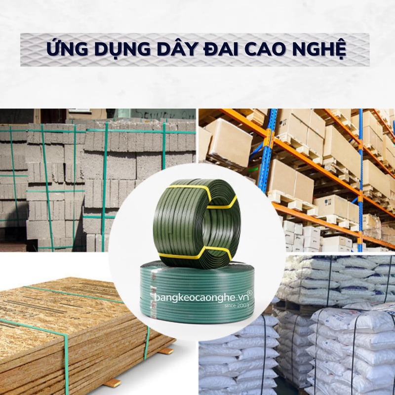 Dây đai nhựa PP - Băng Keo Cao Nghệ - Công Ty TNHH Băng Keo Cao Nghệ