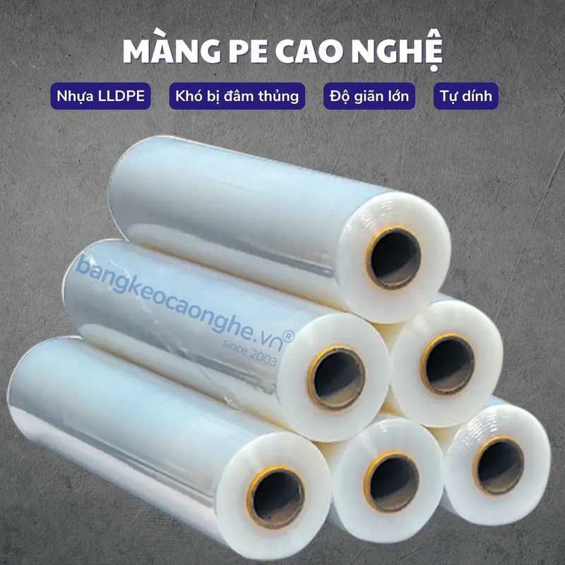 Màng co PE bám dính - 50cm2 - Băng Keo Cao Nghệ - Công Ty TNHH Băng Keo Cao Nghệ