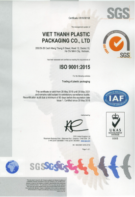 Chứng nhận ISO 9001:2015