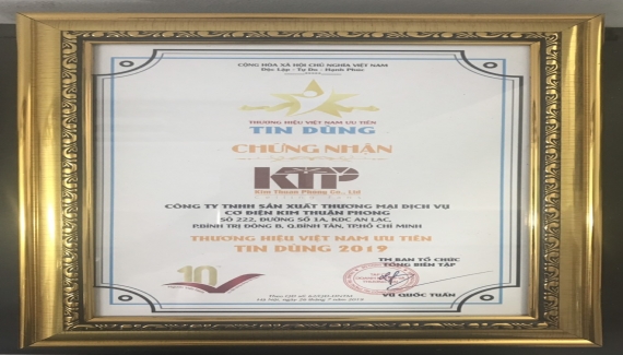 Chứng nhận - Quạt Điện Kim Thuận Phong - Công Ty TNHH Sản Xuất Thương Mại Dịch Vụ Cơ Điện Kim Thuận Phong