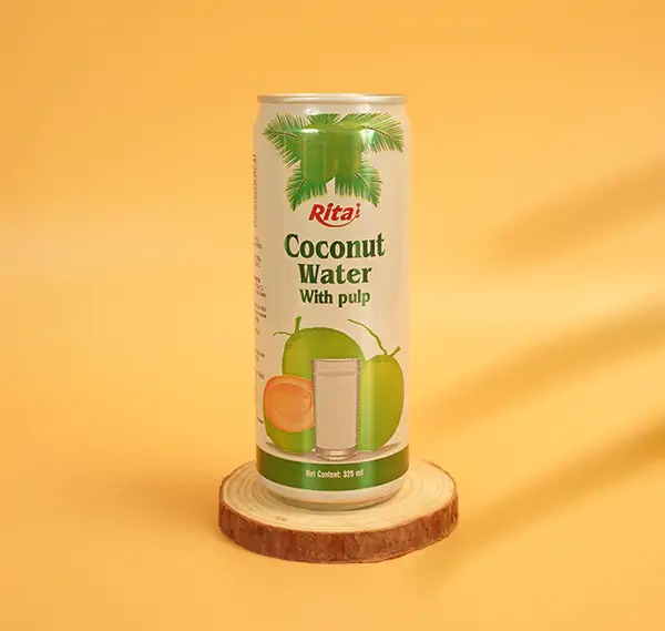 Nước dừa xiêm có cơm dừa 330ml