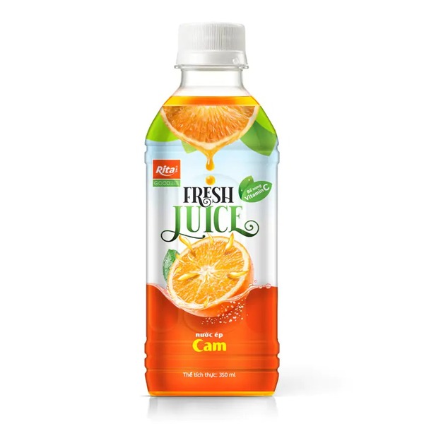 Nước ép cam đóng chai 350ml