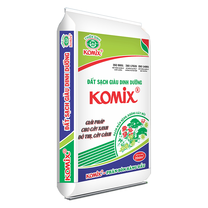 Komix - Đất sạch giàu dinh dưỡng (20dm) - Phân Bón Komix - Công Ty Cổ Phần Thiên Sinh