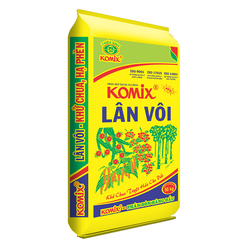 Komix Lân Vôi (50kg) (Bao vàng) - Phân Bón Komix - Công Ty Cổ Phần Thiên Sinh