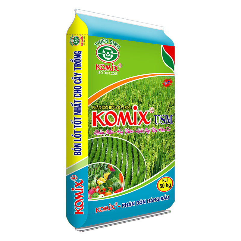 Komix - USM (Giảm mặn, hạ phèn, giải ngộ độc hữu cơ) - Phân Bón Komix - Công Ty Cổ Phần Thiên Sinh
