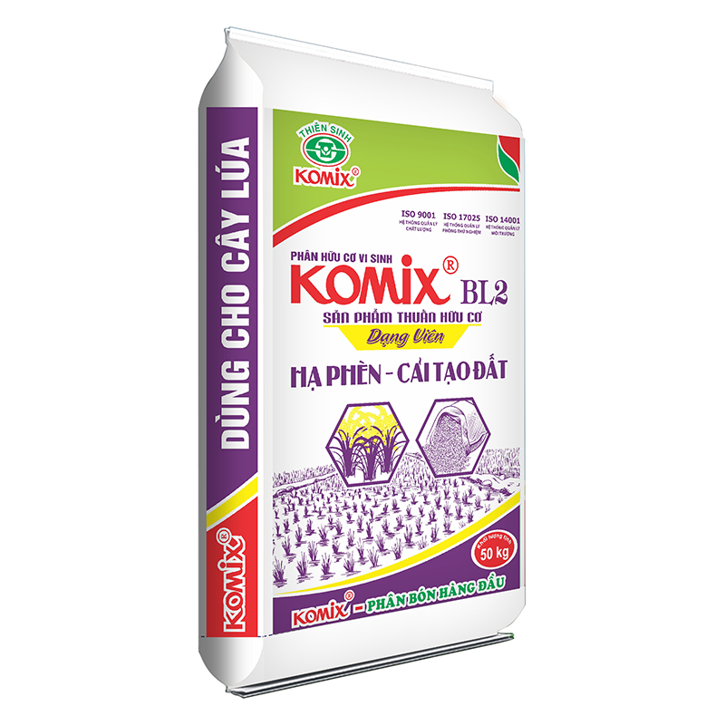 Komix BL2 (Thuần hữu cơ) (Dạng viên) - Phân Bón Komix - Công Ty Cổ Phần Thiên Sinh