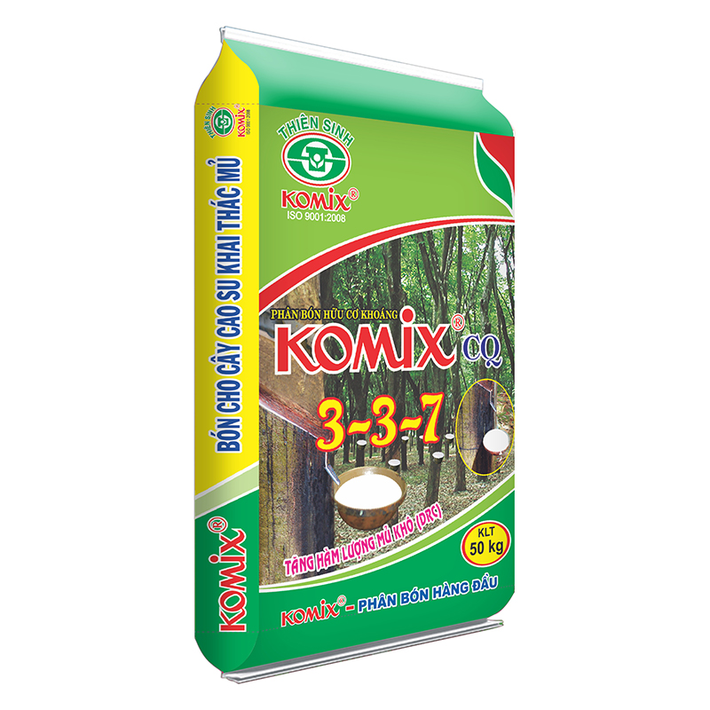 Komix CQ (3-3-7) (Cao su khai thác mủ) - Phân Bón Komix - Công Ty Cổ Phần Thiên Sinh