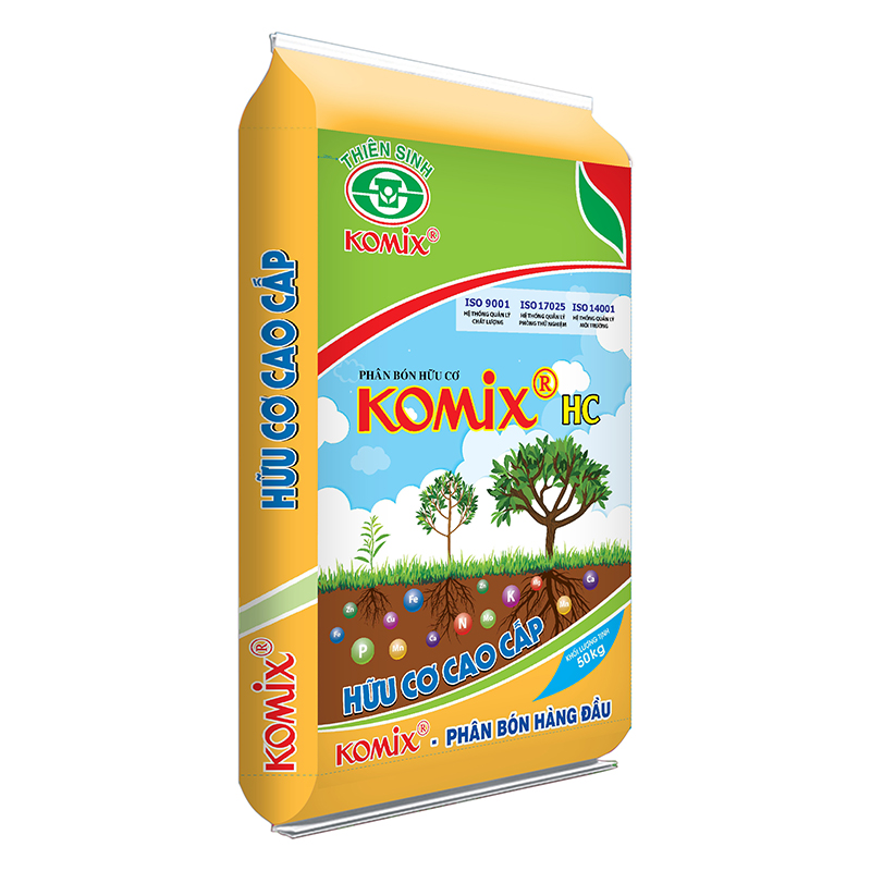 Komix HC (Hữu cơ cao cấp) - Phân Bón Komix - Công Ty Cổ Phần Thiên Sinh