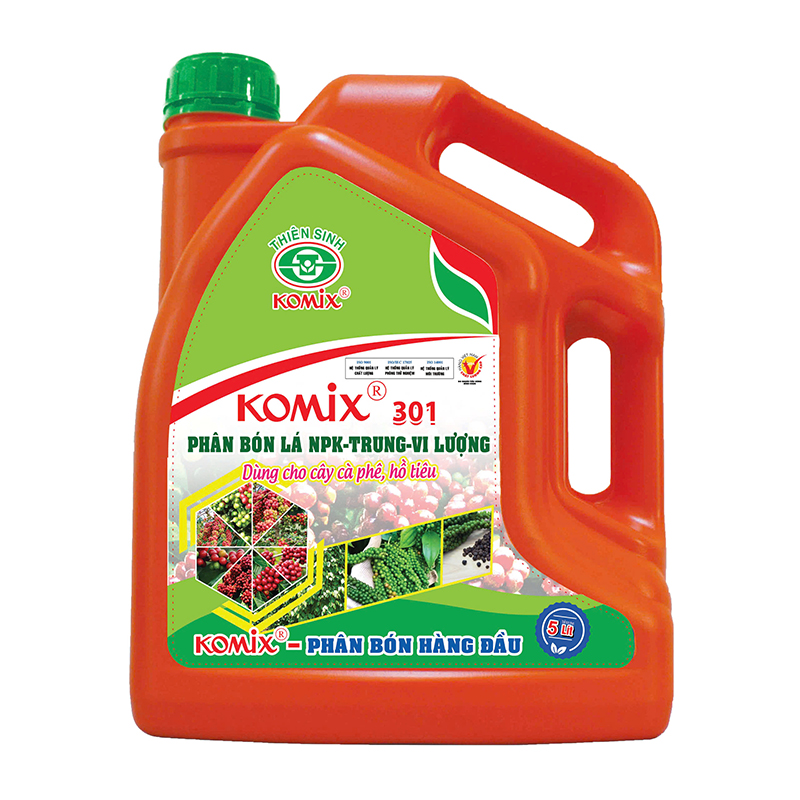 Komix 301 - Cà phê - Hồ tiêu - Phân Bón Komix - Công Ty Cổ Phần Thiên Sinh