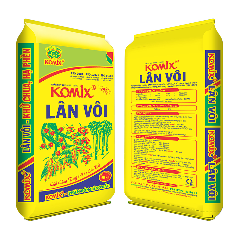 Komix Lân Vôi - Phân Bón Komix - Công Ty Cổ Phần Thiên Sinh