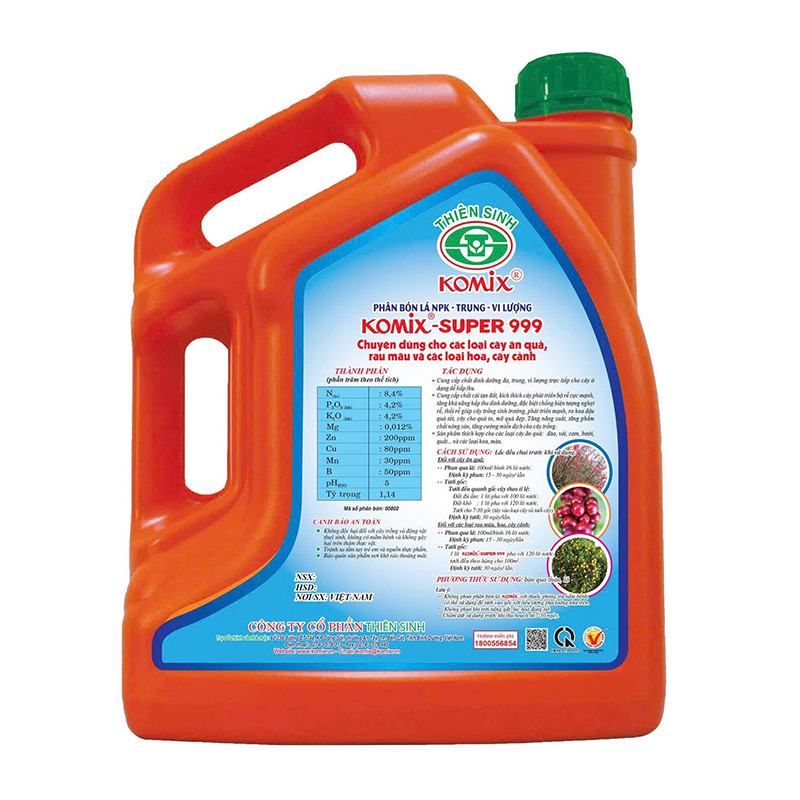 Komix Super 999 MS - Phân Bón Komix - Công Ty Cổ Phần Thiên Sinh