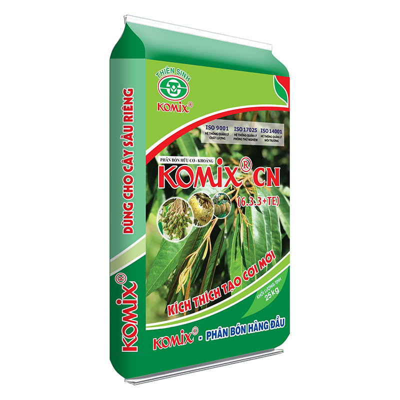 Bao Komix CN (Dùng cho sầu riêng) - Phân Bón Komix - Công Ty Cổ Phần Thiên Sinh
