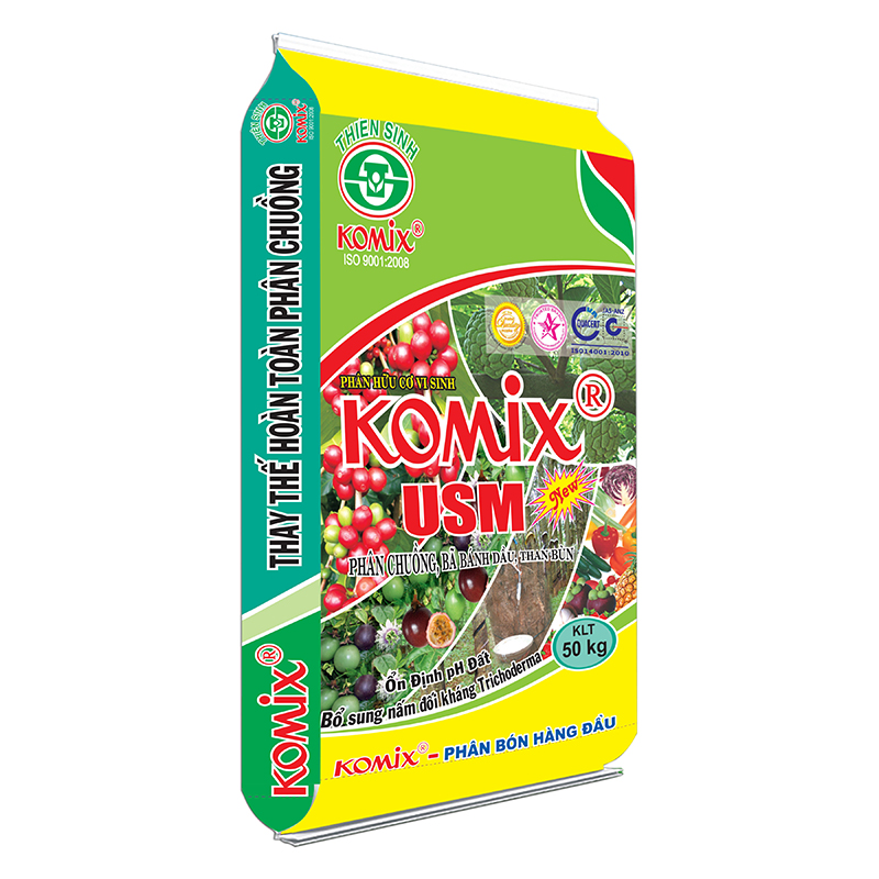 Bao Komix USM new 3D - Phân Bón Komix - Công Ty Cổ Phần Thiên Sinh