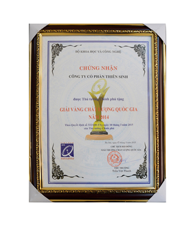 Chứng nhận - Phân Bón Komix - Công Ty Cổ Phần Thiên Sinh