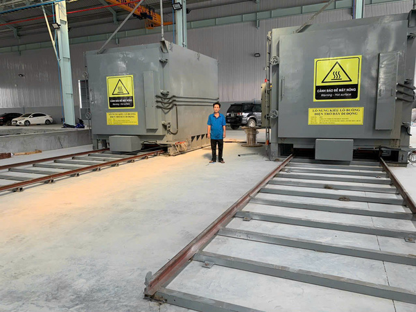 Lò tôi và ram đáy di động - Công ty VNC, KCN Yên Mỹ - Lò Nung Khắc Nguyễn - Công Ty TNHH Sản Xuất Thương Mại Khắc Nguyễn