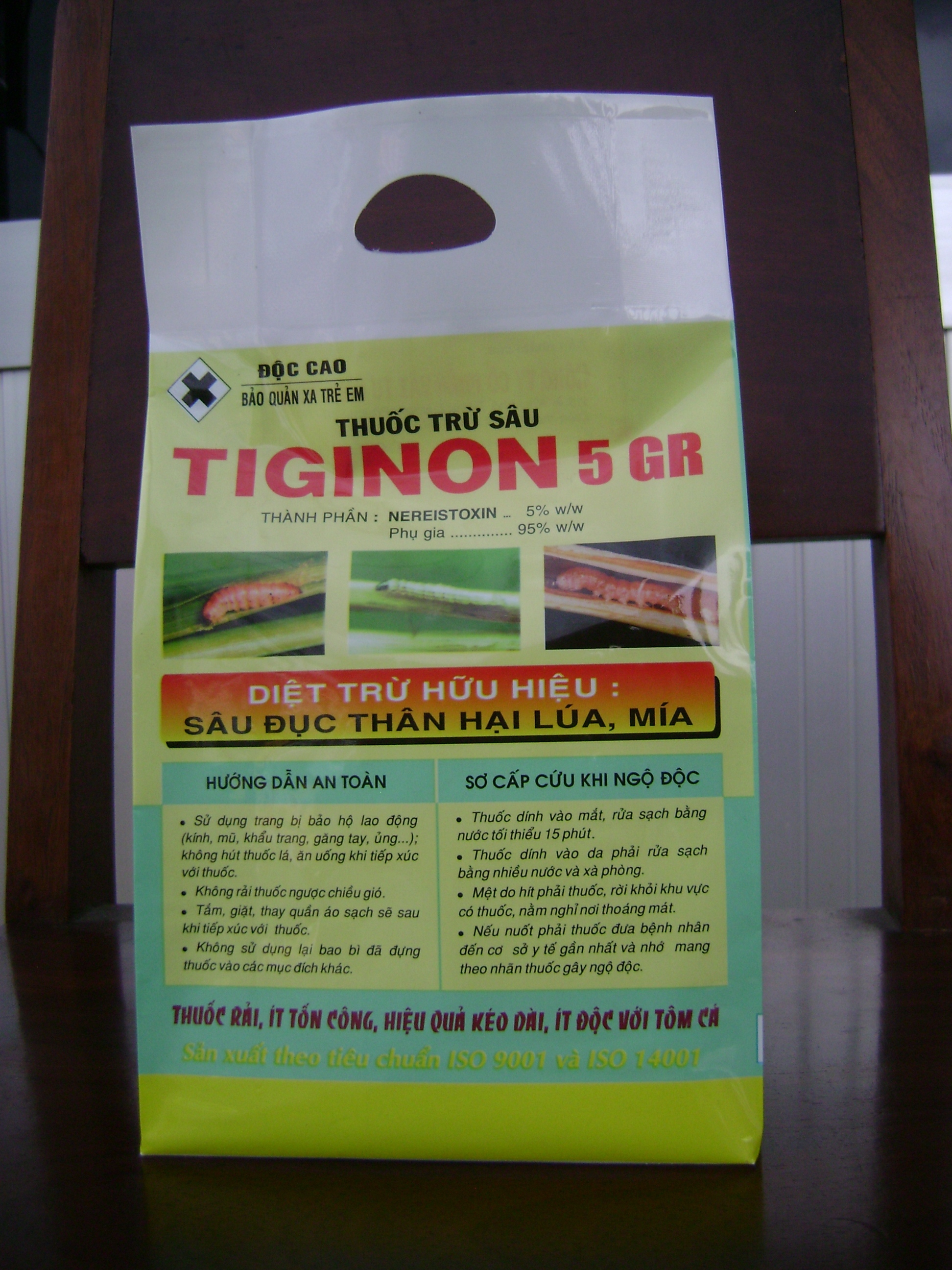 TIGINON 5 GR - Thuốc Trừ Sâu Tigicam - Công Ty Cổ Phần Vật Tư Nông Nghiệp Tiền Giang