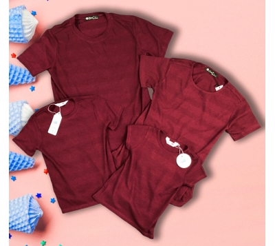 Áo gia đình nam đỏ - áo Thun Tín Thành - Công Ty TNHH Dệt Kim Tín Thành