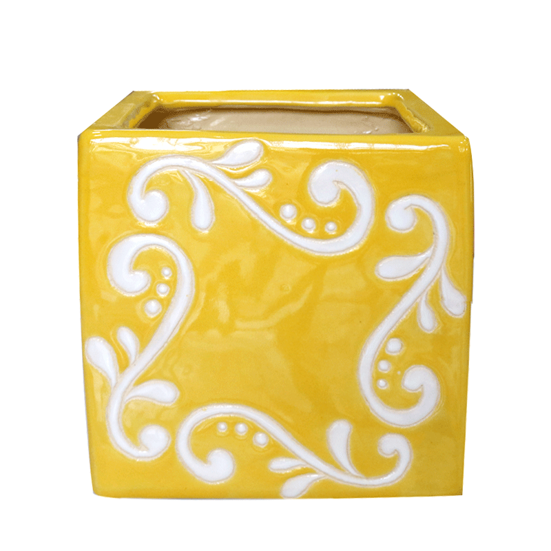 Chậu gốm đất sét nâu