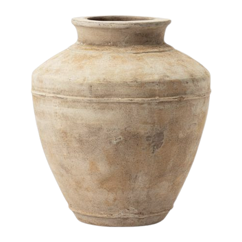 Chậu gốm đất sét trắng
