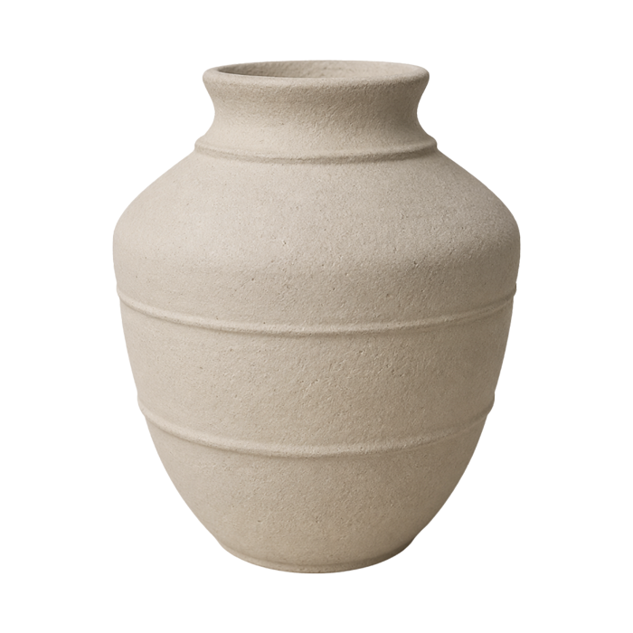 Chậu gốm đất sét trắng