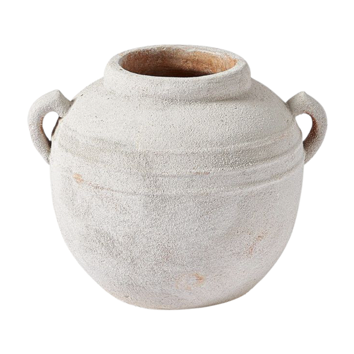 Chậu gốm đất sét trắng