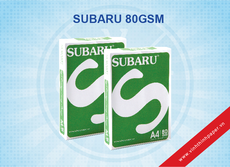 Giấy photocopy Subaru 80gsm - Giấy Vĩnh Thịnh - Công Ty TNHH Thương Mại Công Nghiệp Giấy Vĩnh Thịnh