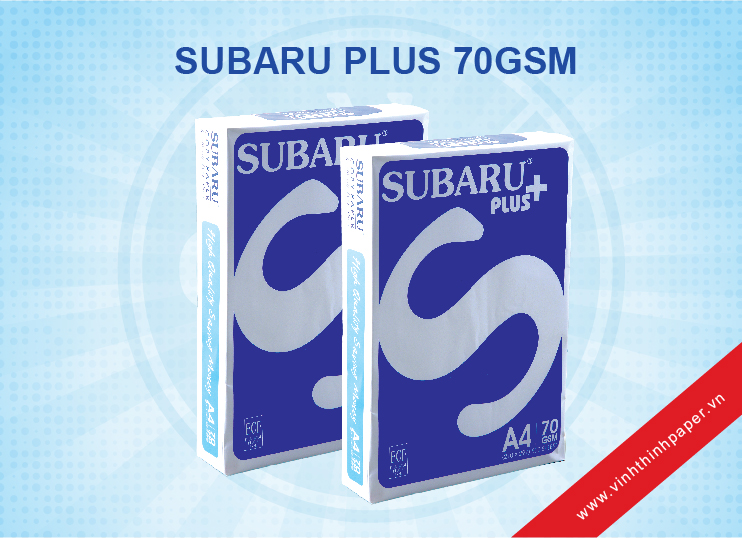 Giấy photocopy Subaru Plus 70gsm - Giấy Vĩnh Thịnh - Công Ty TNHH Thương Mại Công Nghiệp Giấy Vĩnh Thịnh