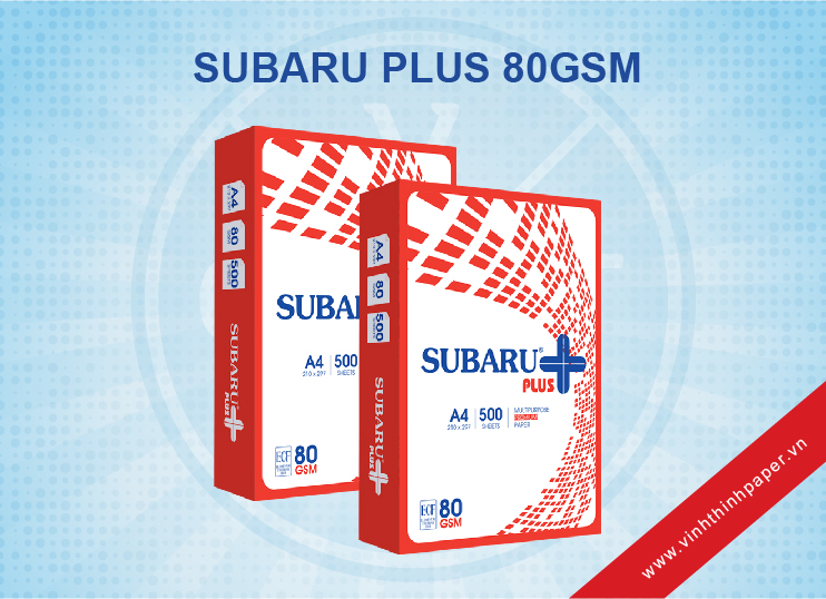 Giấy photocopy Subaru Plus 80gsm - Giấy Vĩnh Thịnh - Công Ty TNHH Thương Mại Công Nghiệp Giấy Vĩnh Thịnh