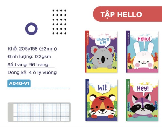 Tập Hello - Giấy Vĩnh Thịnh - Công Ty TNHH Thương Mại Công Nghiệp Giấy Vĩnh Thịnh