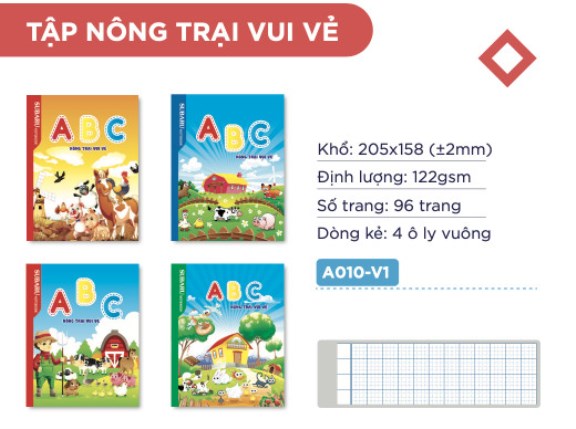 Tập nông trại vui vẻ - Giấy Vĩnh Thịnh - Công Ty TNHH Thương Mại Công Nghiệp Giấy Vĩnh Thịnh