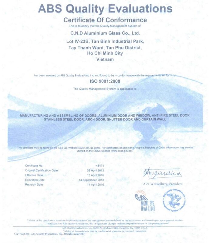 Chứng nhận ISO 9001:2008