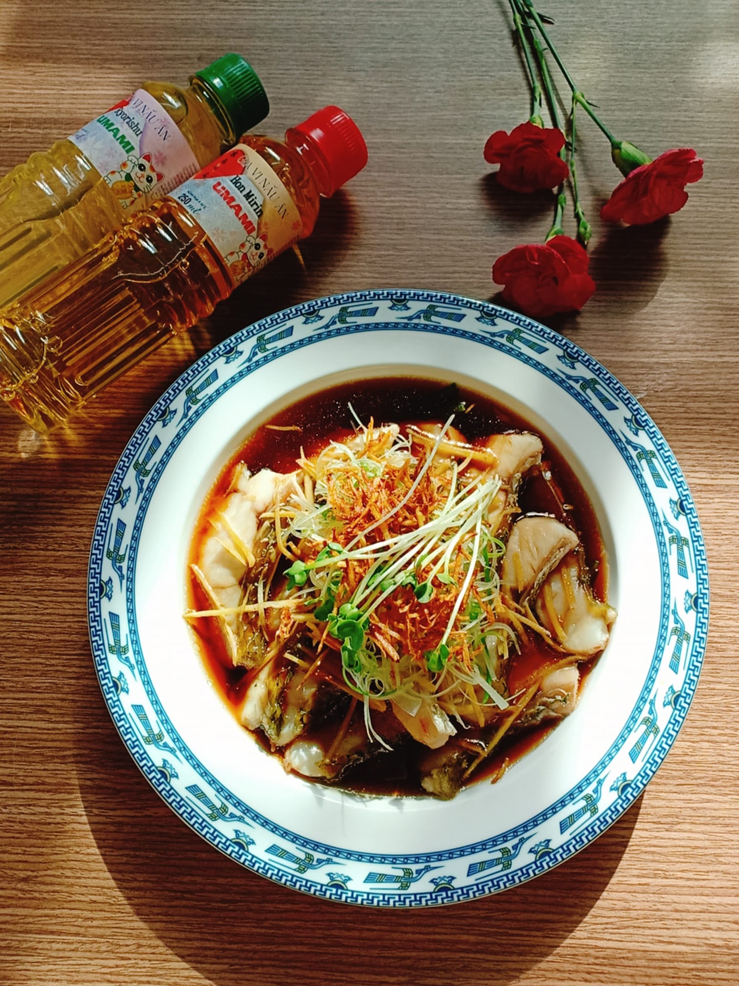 Phile cá mú hấp