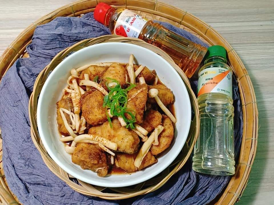 Phile cá tuyết kho nấm
