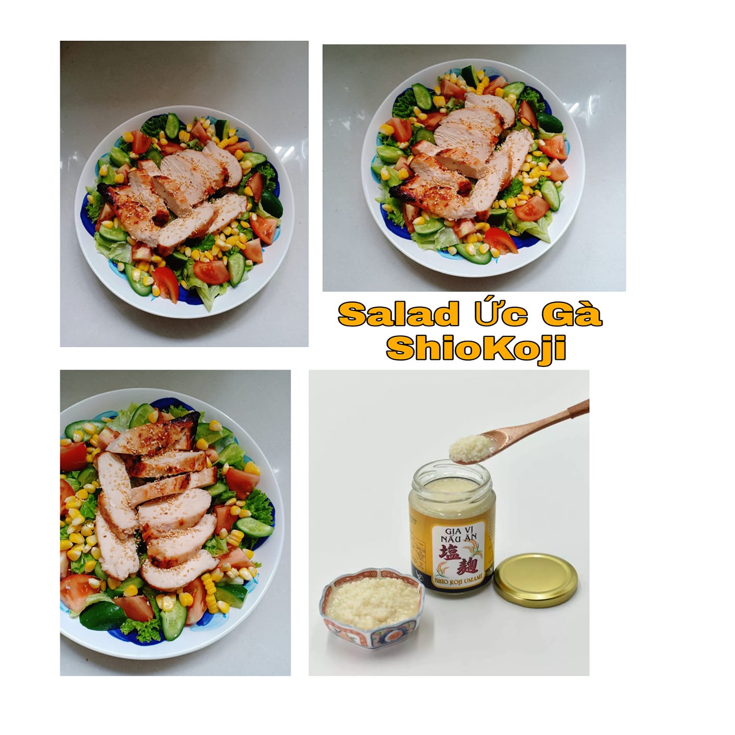 Salad ức gà Shio Koji