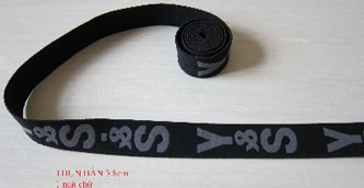 Thun bản 3.8cm 1 mặt chữ