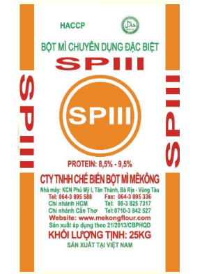 Bột mì chuyên dụng đặc biệt SPIII - Bột Mì Mê Kông - Công Ty TNHH Chế Biến Bột Mì Mê Kông