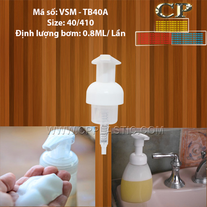 Vòi tạo bọt - van tạo bọt Φ40/410