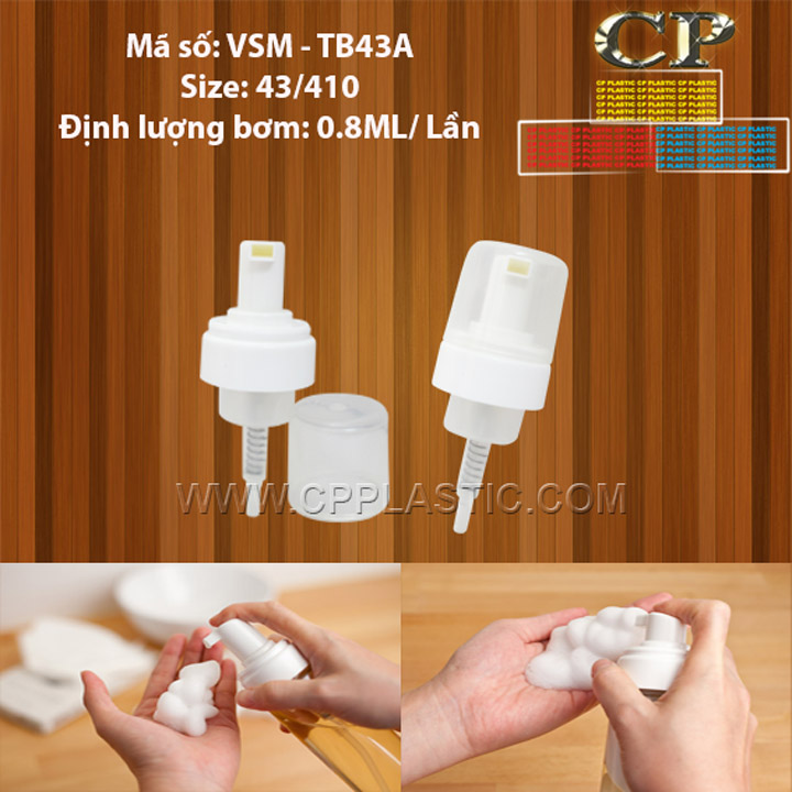 Vòi tạo bọt - van tạo bọt Φ43/410