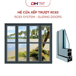 Cửa nhôm xếp trượt - Công Ty TNHH Thương Mại Và Dịch Vụ Đông Hoa