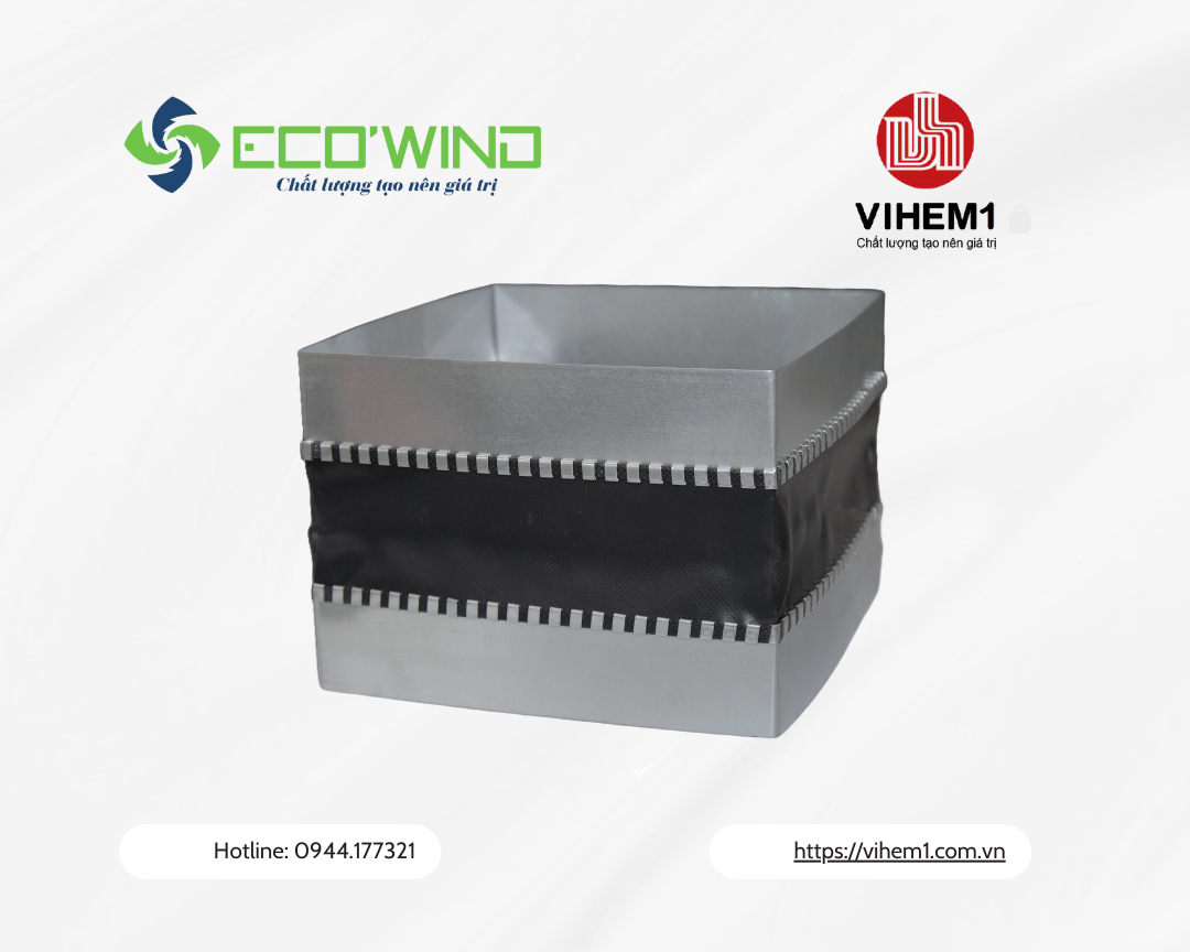 Nối mềm đen - Quạt Công Nghiệp, ống Gió - Công Ty Cổ Phần Chế Tạo Máy Điện Việt Nam - Hungari 1