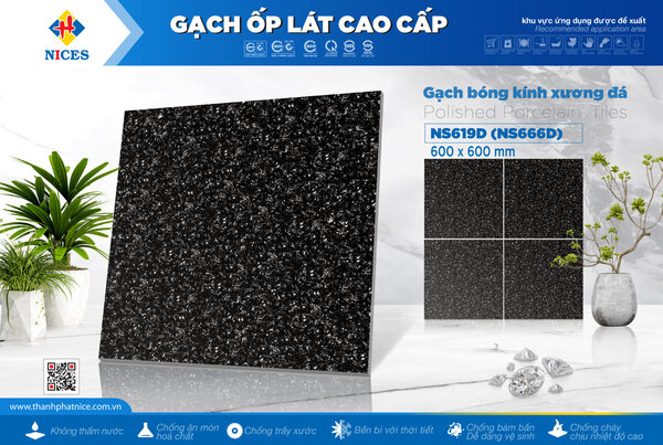 Gạch Nices NS619D(NS666D) - Gạch Men Thành Phát - Công Ty TNHH Thương Mại & Vật Liệu Xây Dựng Thành Phát